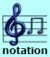 with notation